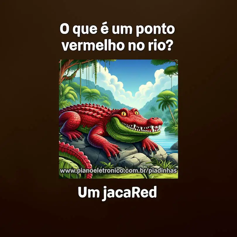 O que é um ponto vermelho no rio?

Um jacaRed