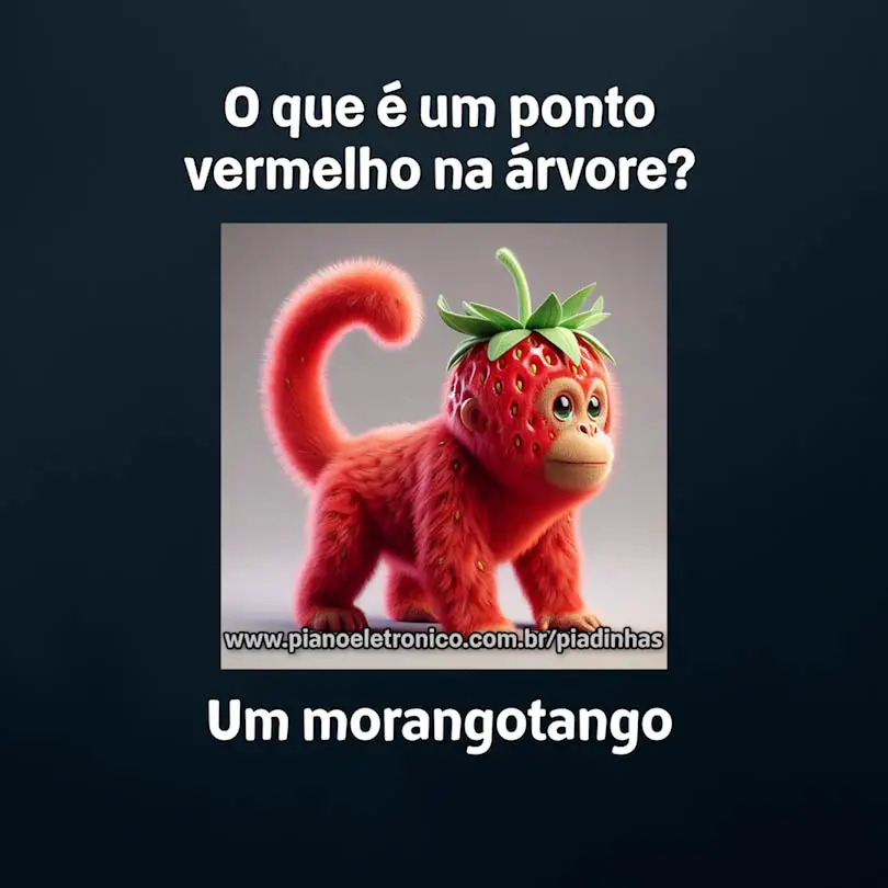 O que é um ponto vermelho na árvore?

Um morangotango