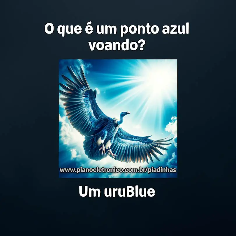 O que é um ponto azul voando?

Um uruBlue