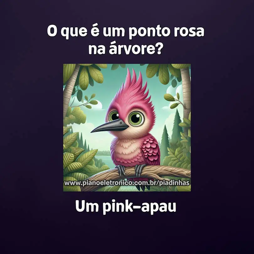 O que é um ponto rosa na árvore?

Um pink-apau