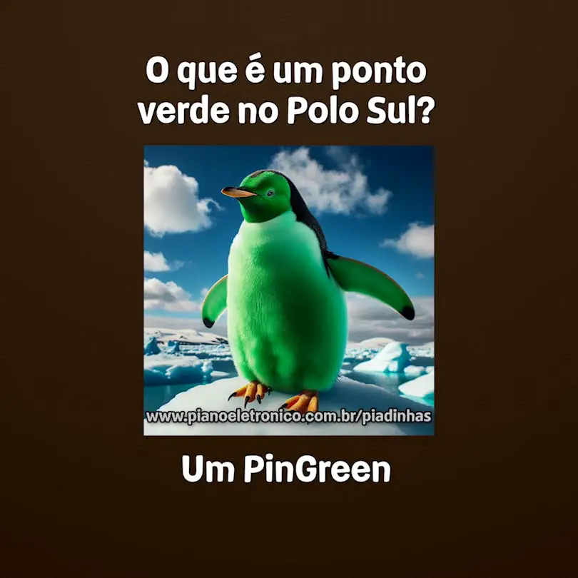 O que é um ponto verde no Polo Sul?

Um PinGreen