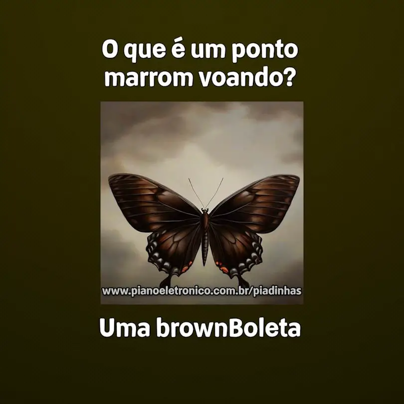 O que é um ponto marrom voando?

Uma brownBoleta