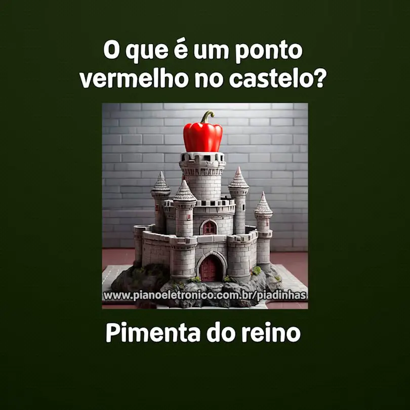 O que é um ponto vermelho no castelo?

Pimenta do reino