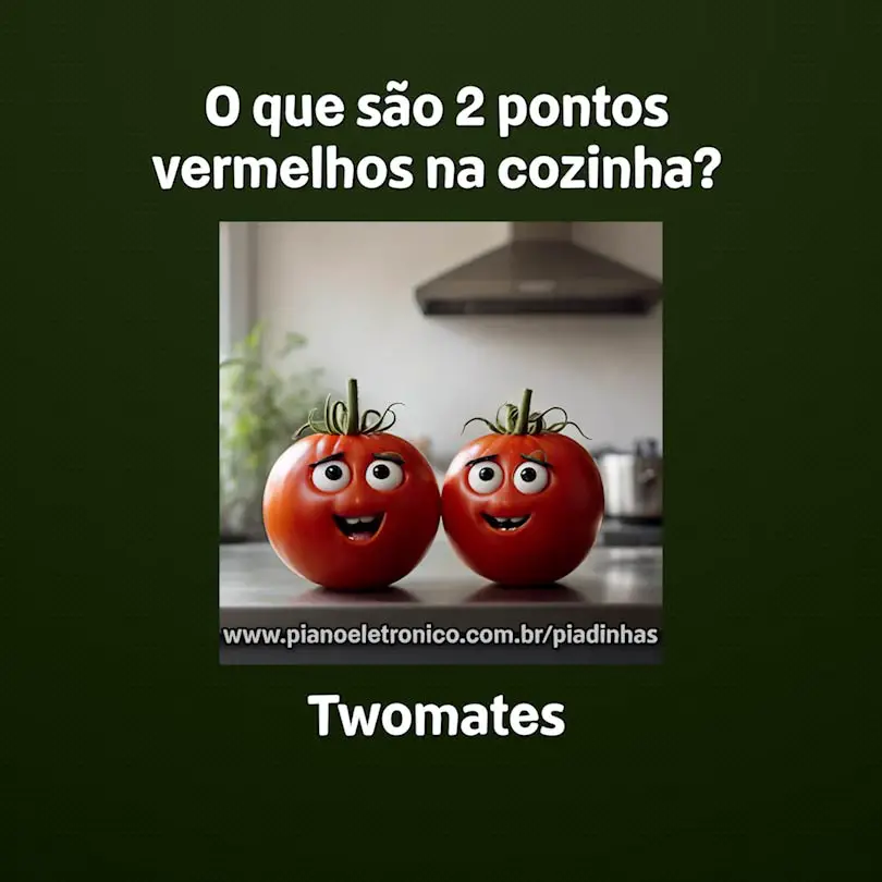 O que são 2 pontos vermelhos na cozinha?

Twomates