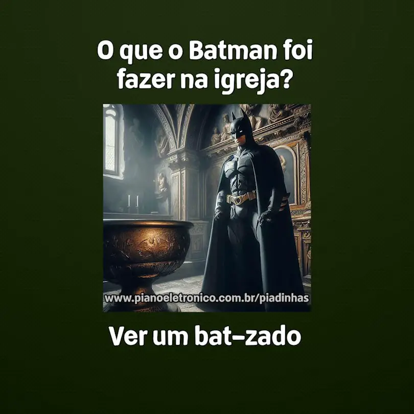O que o Batman foi fazer na igreja?

Ver um bat-zado