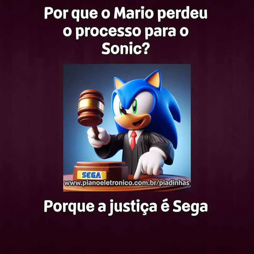 Por que o Mario perdeu o processo para o Sonic?

Porque a justiça é Sega