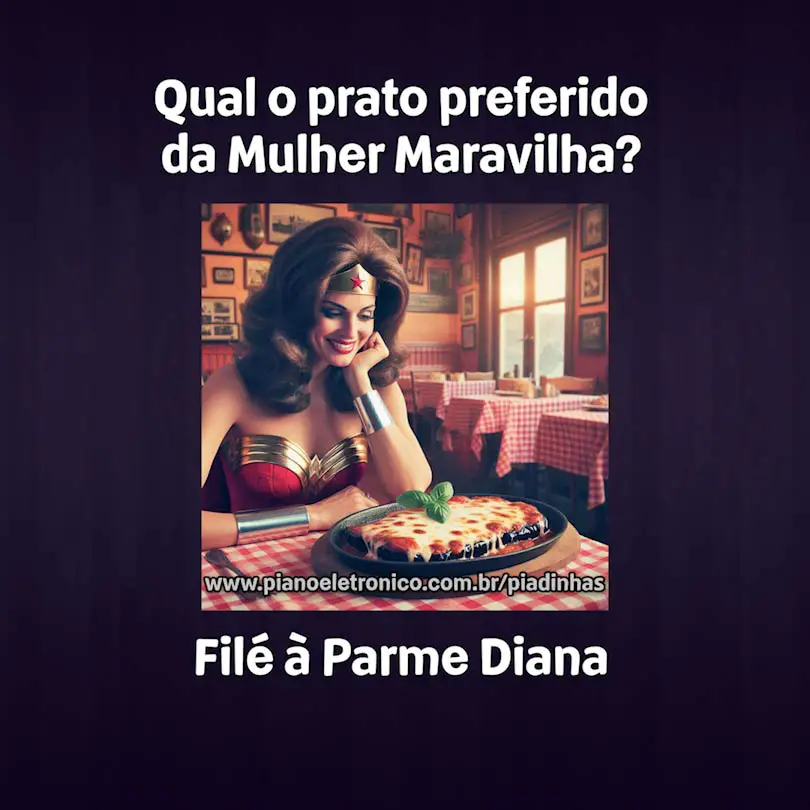Qual o prato preferido da Mulher Maravilha?

Filé à Parme Diana