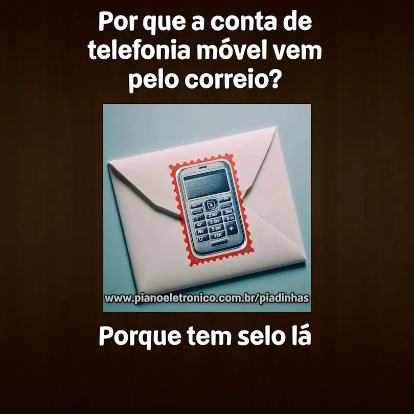 Por que a conta de telefonia móvel vem pelo correio?

Porque tem selo lá