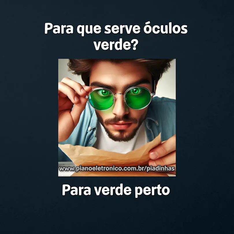 Para que serve óculos verde?

Para verde perto