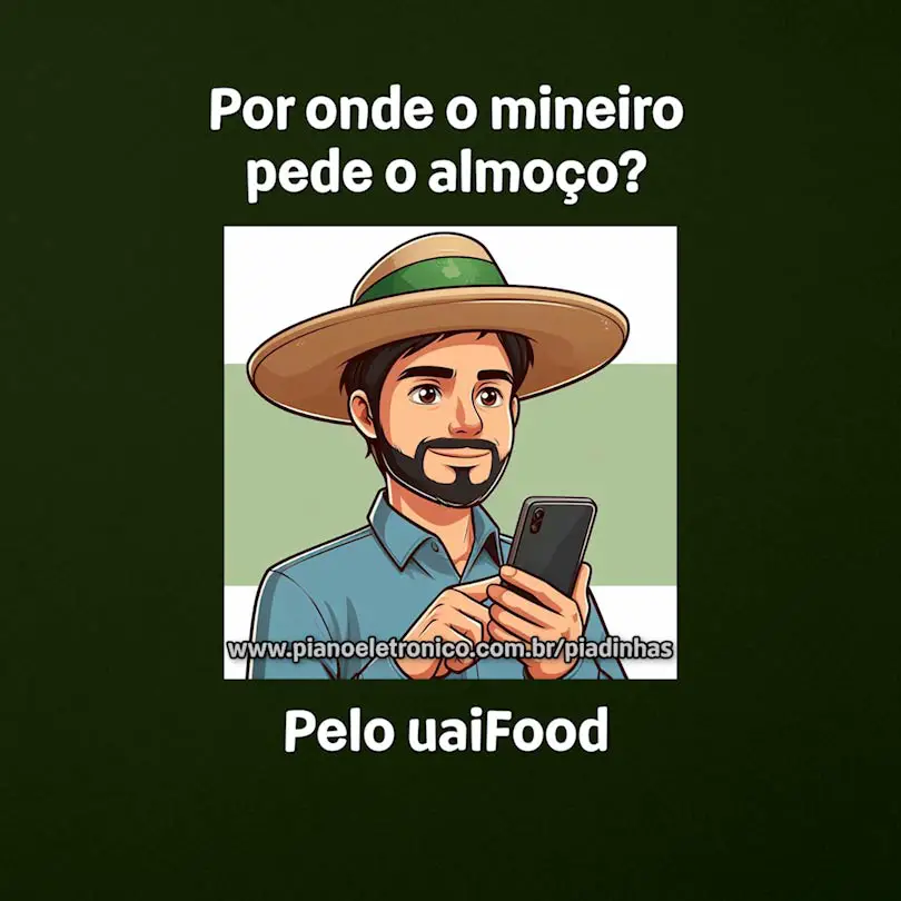 Por onde o mineiro pede o almoço?

Pelo uaiFood
