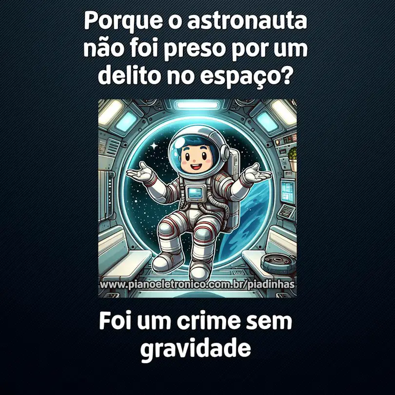 Porque o astronauta não foi preso por um delito no espaço?

Foi um crime sem gravidade