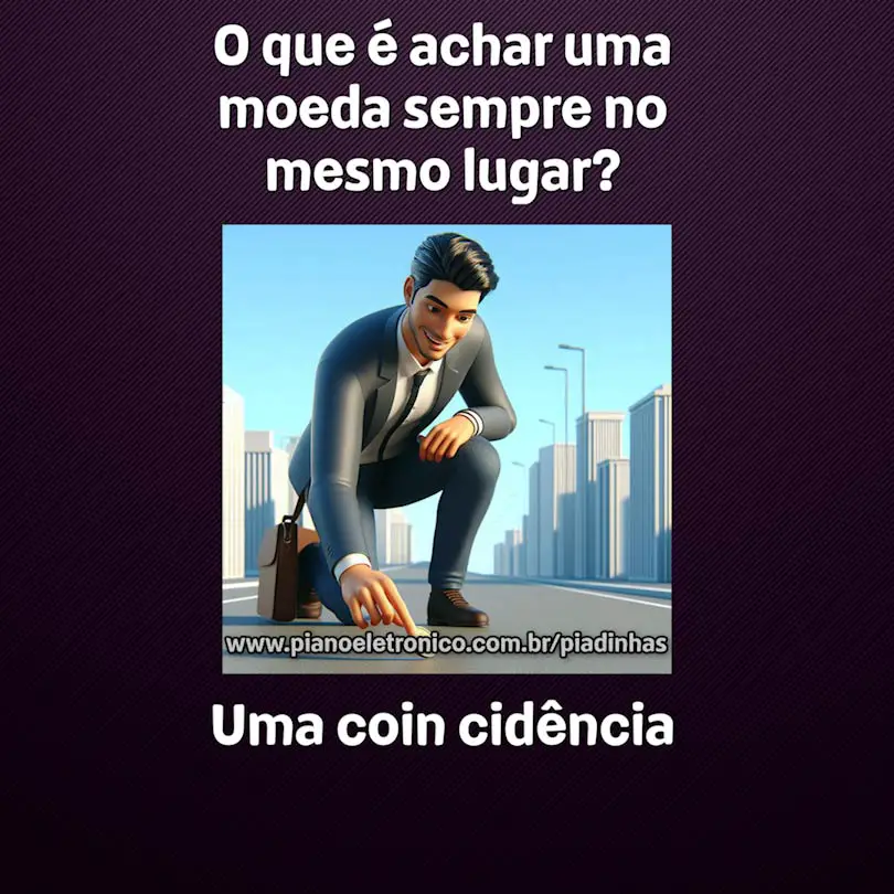 O que é achar uma moeda sempre no mesmo lugar?

Uma coin cidência