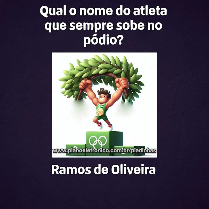 Qual o nome do atleta que sempre sobe no pódio?

Ramos de Oliveira