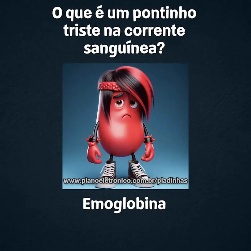 O que é um pontinho triste na corrente sanguínea?

Emoglobina