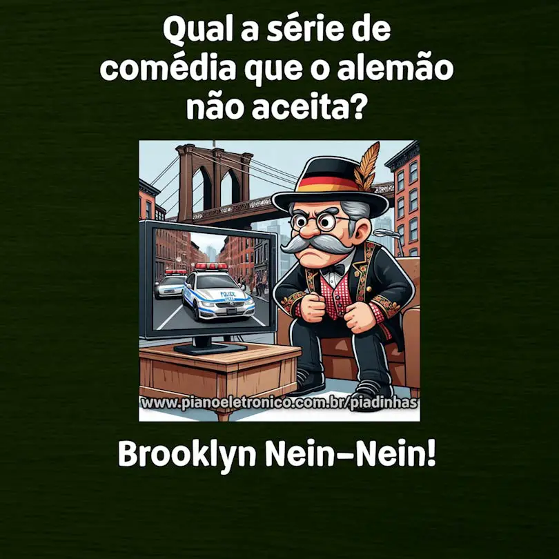 Qual a série de comédia que o alemão não aceita?

Brooklyn Nein-Nein!