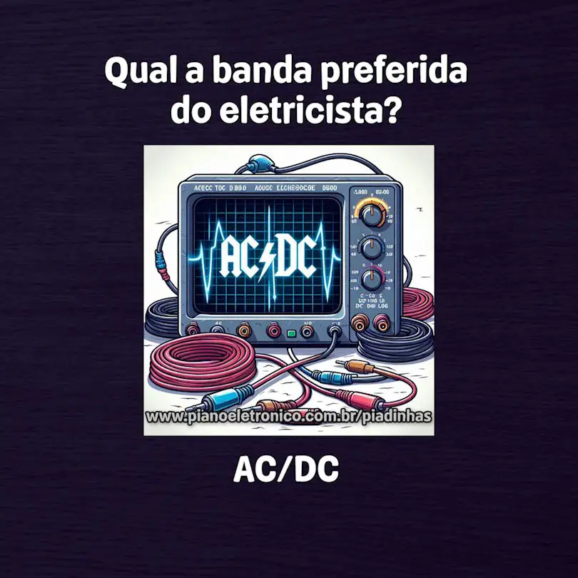 Qual a banda preferida do eletricista?

AC/DC