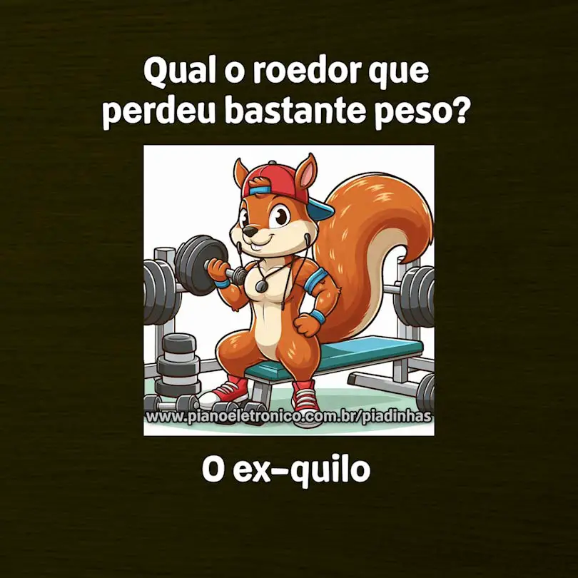 Qual o roedor que perdeu bastante peso?

O ex-quilo