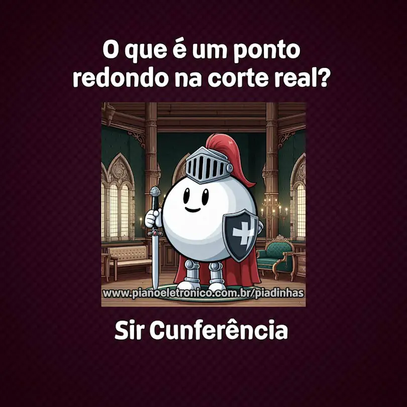 O que é um ponto redondo na corte real?

Sir Cunferência