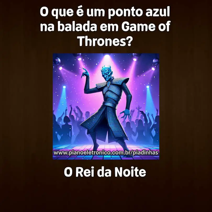 O que é um ponto azul na balada em Game of Thrones?

O Rei da Noite